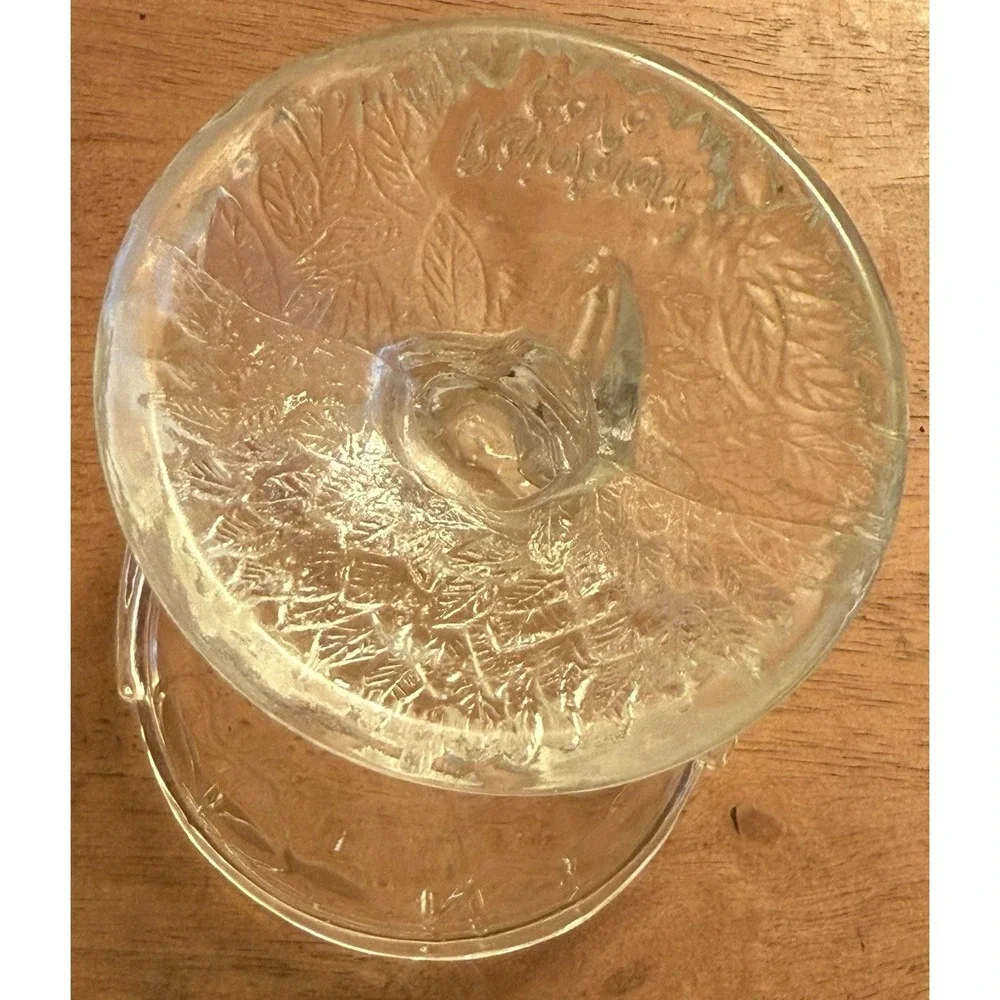 Rescue The‎ Rainforest Cafe Atlas Glass Bowl Candy Dish Cup Goblet HTF EUC
